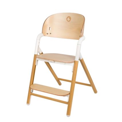 Lionelo - Chaise de repas 3 en 1 pour enfant CELIA Blanc / bois naturel