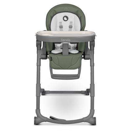 Lionelo - Chaise de repas pour enfant CORA PLUS Vert olive