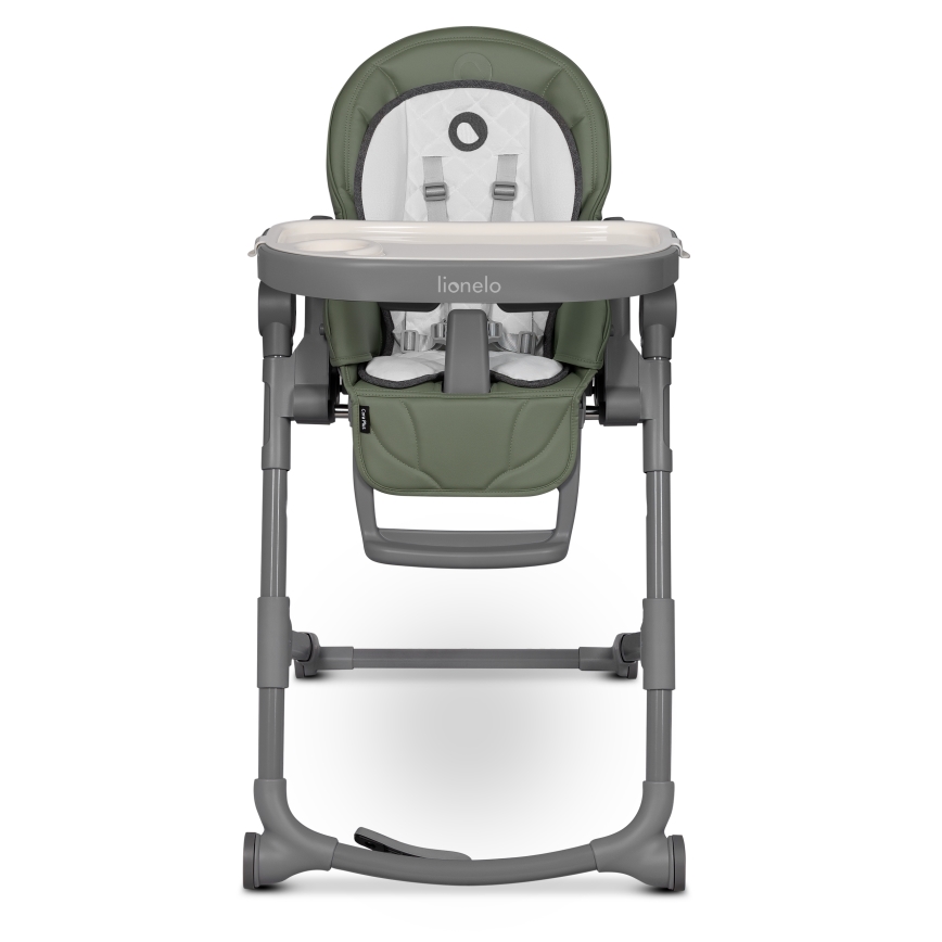 Lionelo - Chaise de repas pour enfant CORA PLUS Vert olive
