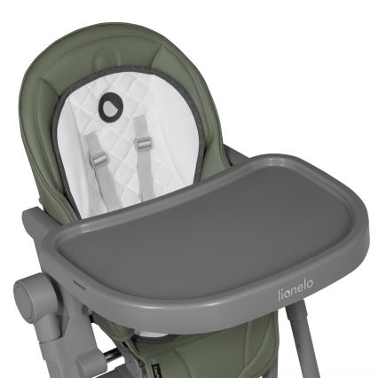 Lionelo - Chaise de repas pour enfant CORA PLUS Vert olive