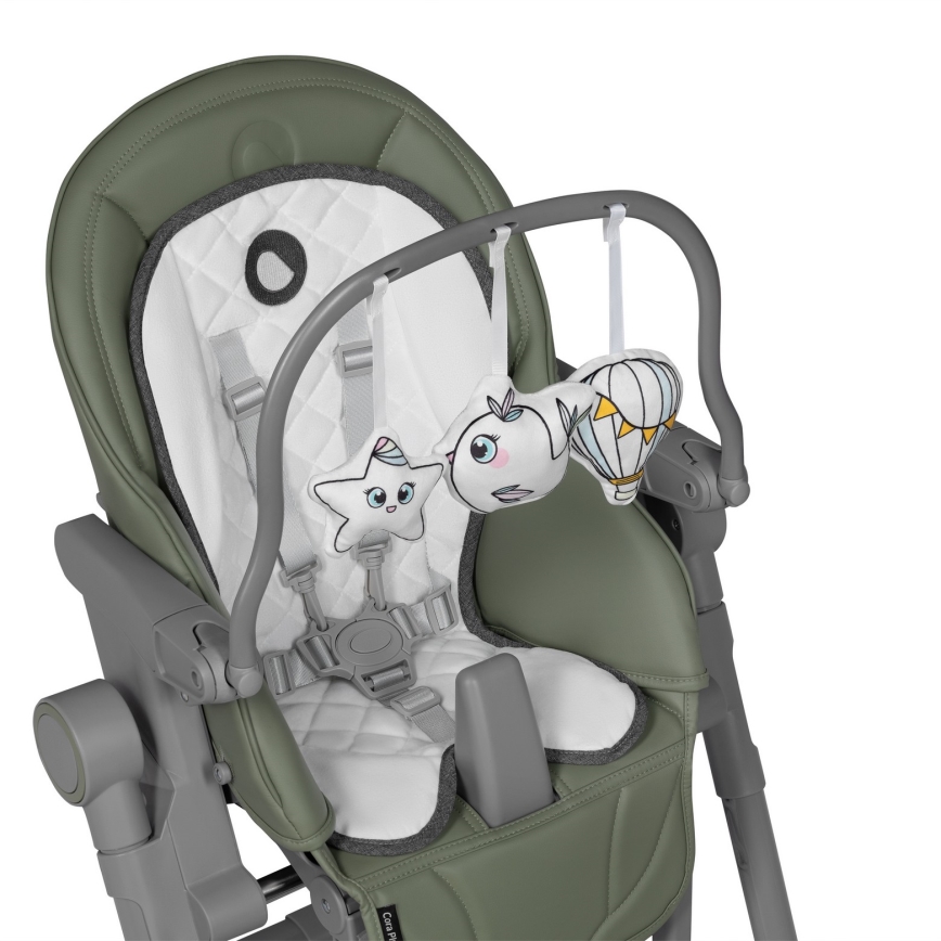 Lionelo - Chaise de repas pour enfant CORA PLUS Vert olive