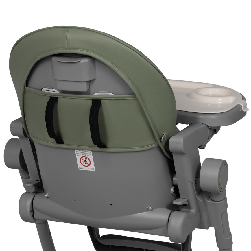 Lionelo - Chaise de repas pour enfant CORA PLUS Vert olive