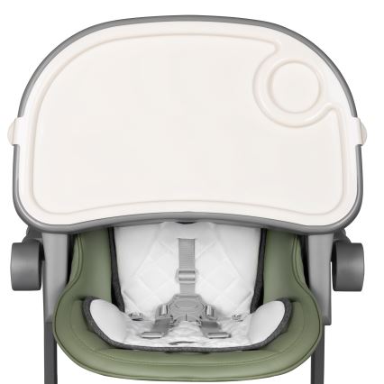 Lionelo - Chaise de repas pour enfant CORA PLUS Vert olive