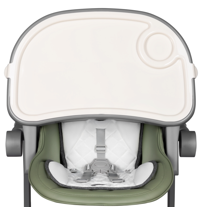 Lionelo - Chaise de repas pour enfant CORA PLUS Vert olive
