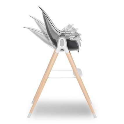 Lionelo - Chaise de repas pour enfant MONA Stone
