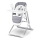 Lionelo - Chaise de repas pour enfant NILES Gris 4xAA