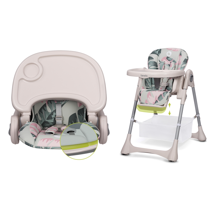 Lionelo - Chaise de repas pour enfant ZANNA beige