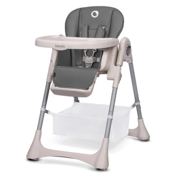 Lionelo - Chaise de repas pour enfant ZANNA grise