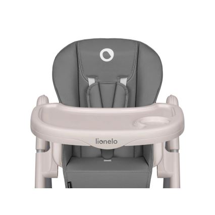 Lionelo - Chaise de repas pour enfant ZANNA grise