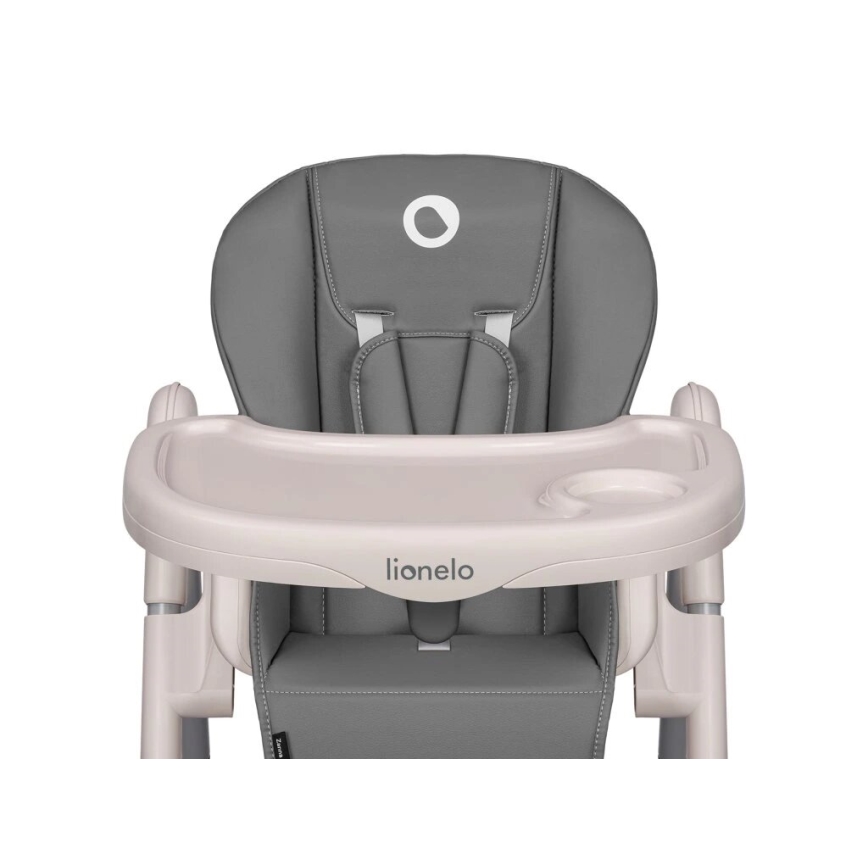 Lionelo - Chaise de repas pour enfant ZANNA grise