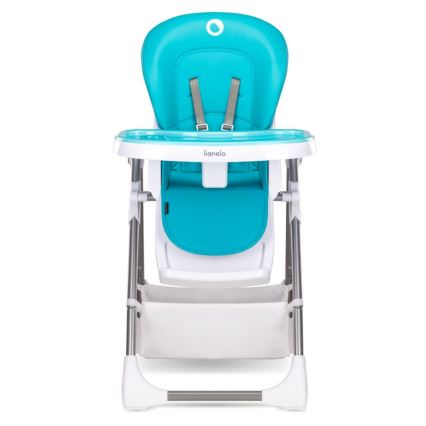 Lionelo - Chaise haute enfant LINN PLUS blanc/turquoise