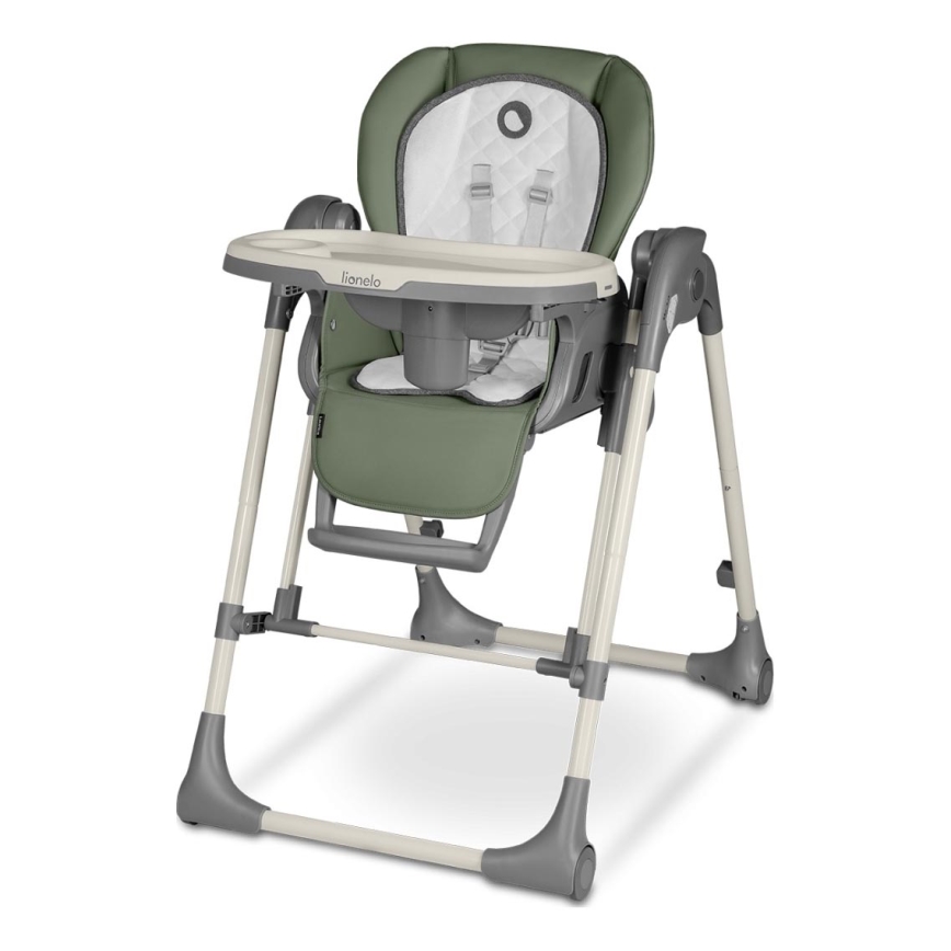 Lionelo - Chaise haute pour enfant LAURICE Vert olive