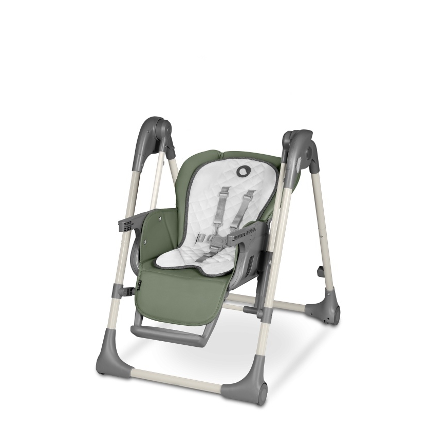 Lionelo - Chaise haute pour enfant LAURICE Vert olive