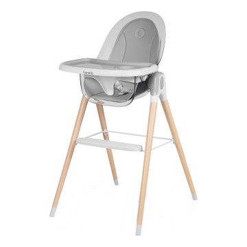 Lionelo - Chaise haute pour enfant MAYA Blanc, hêtre