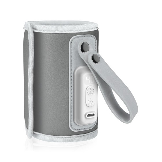 Lionelo - Chauffe-biberon rechargeable THERMUP GO 18W/5V Gris argenté