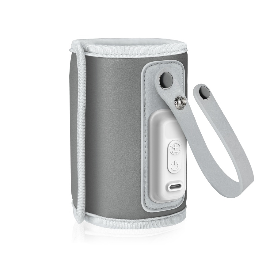 Lionelo - Chauffe-biberon rechargeable THERMUP GO 18W/5V Gris argenté