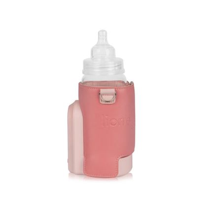Lionelo - Chauffe-biberon rechargeable THERMUP GO EVO 18W/5V rose