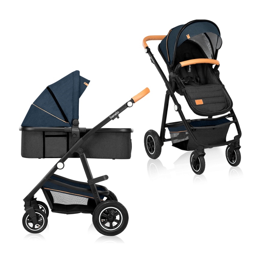 Lionelo - Combi-kinderwagen 2-in-1 AMBER Blue Navy