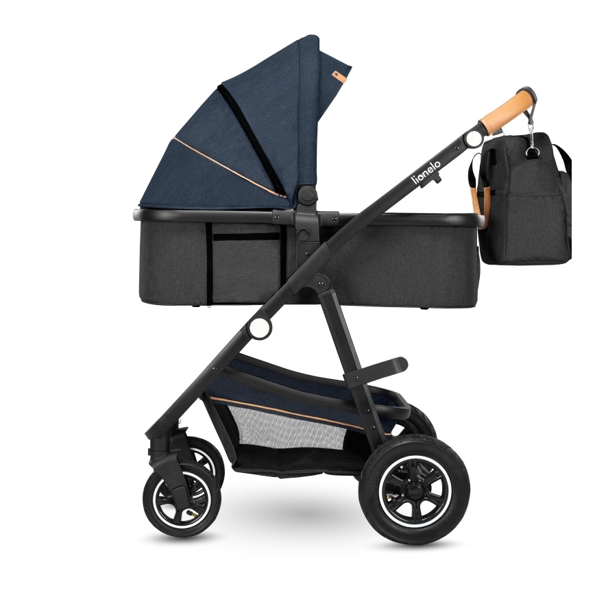 Lionelo - Combi-kinderwagen 2-in-1 AMBER Blue Navy