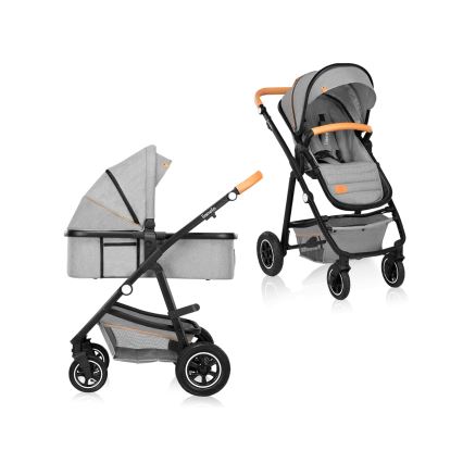 Lionelo - combi-kinderwagen 2-in-1 AMBER Grey Stone