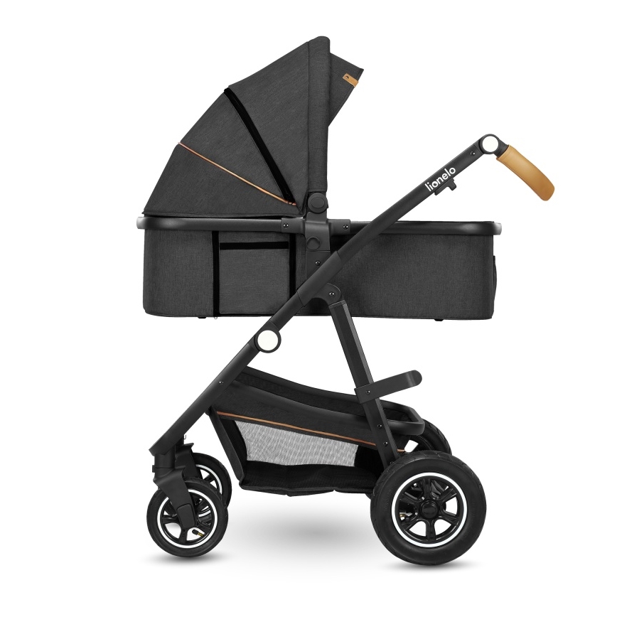Lionelo - Combi-kinderwagen 2-in-1 AMBER Grijs Grafiet
