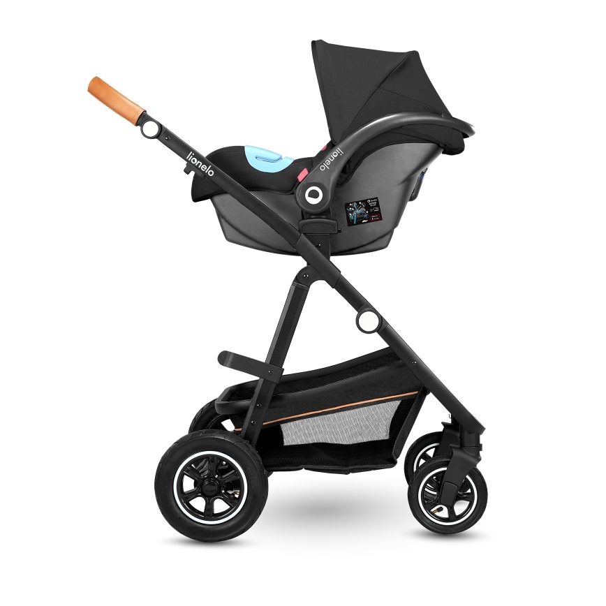 Lionelo - Combi-kinderwagen 2-in-1 AMBER Grijs Grafiet