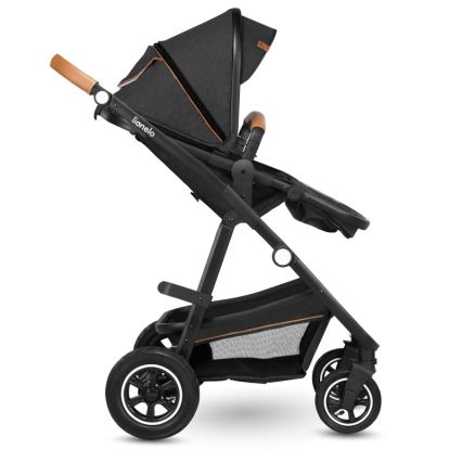 Lionelo - Combi-kinderwagen 2-in-1 AMBER Grijs Grafiet