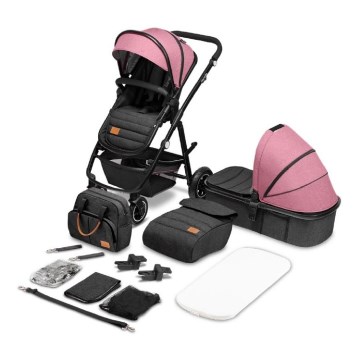 Lionelo - Combi-kinderwagen 2-in-1 AMBER Pink Rose