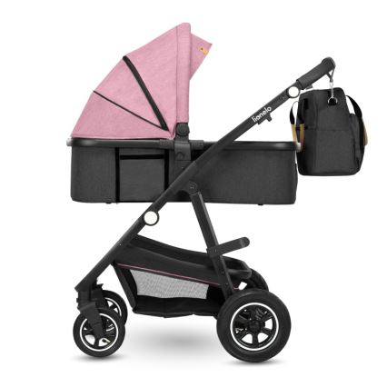Lionelo - Combi-kinderwagen 2-in-1 AMBER Pink Rose