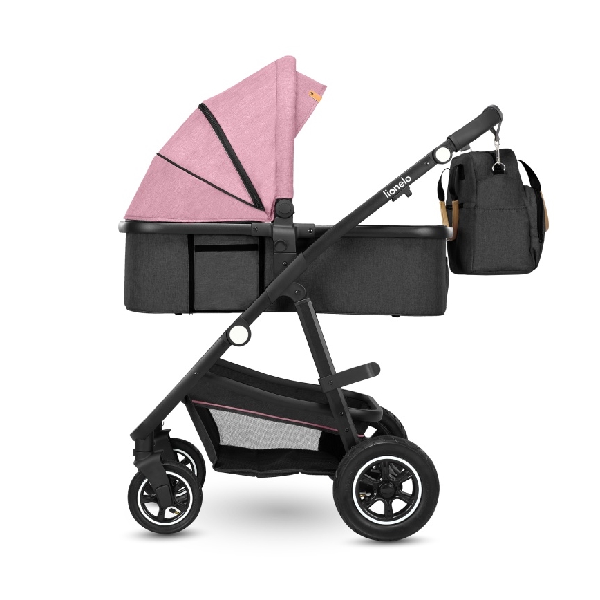 Lionelo - Combi-kinderwagen 2-in-1 AMBER Pink Rose
