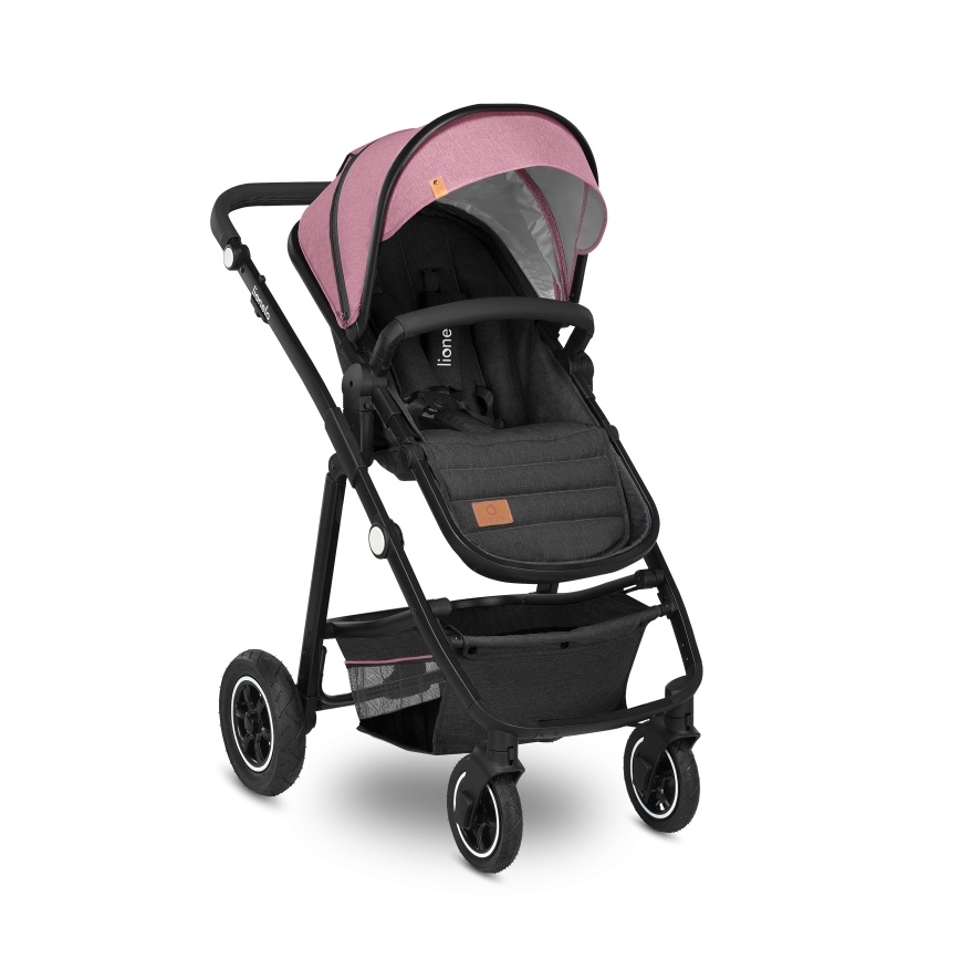 Lionelo - Combi-kinderwagen 2-in-1 AMBER Pink Rose