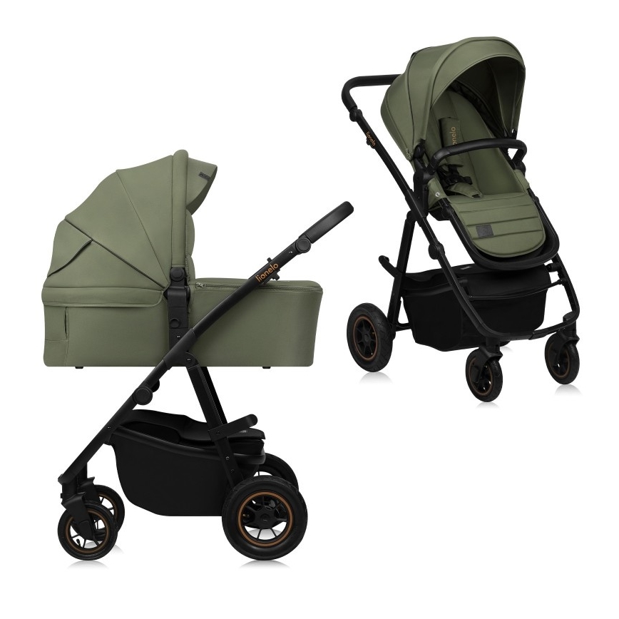 Lionelo - Combi-kinderwagen 2-in-1 AMBER PLUS Green Forest