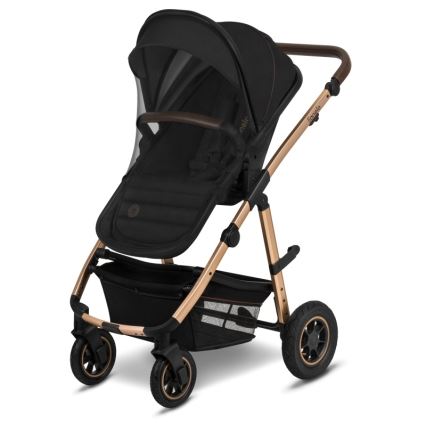 Lionelo - Combi-kinderwagen 2-in-1 AMBER Zwart Onyx