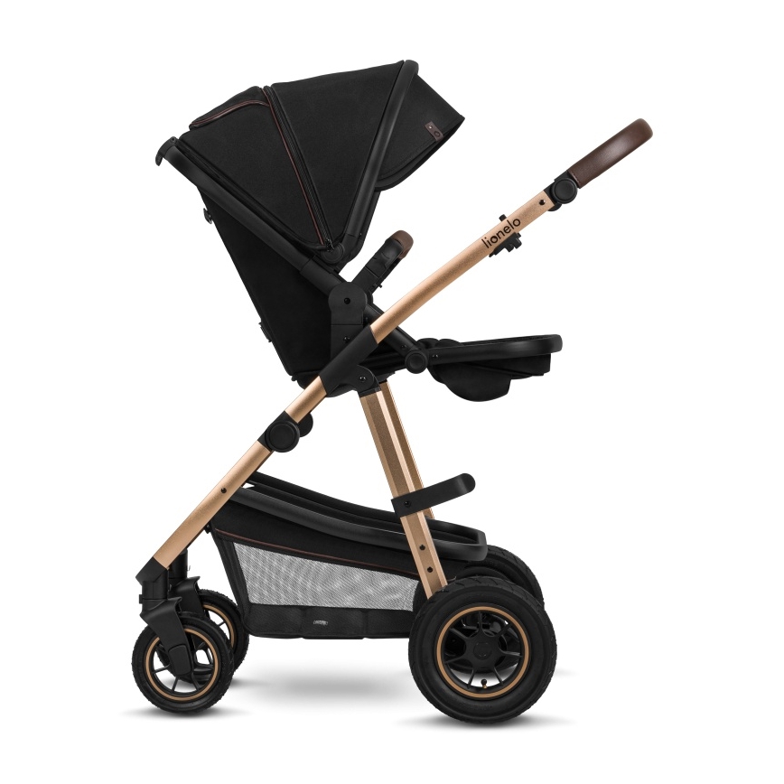 Lionelo - Combi-kinderwagen 2-in-1 AMBER Zwart Onyx