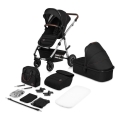 Lionelo - Combi-kinderwagen 2-in-1 AMBER Zwart/Zilver