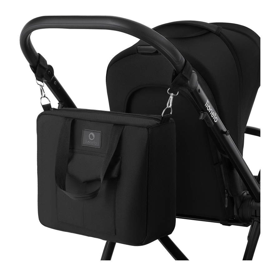 Lionelo - Combi-kinderwagen 2-in-1 MERIL Black Onyx