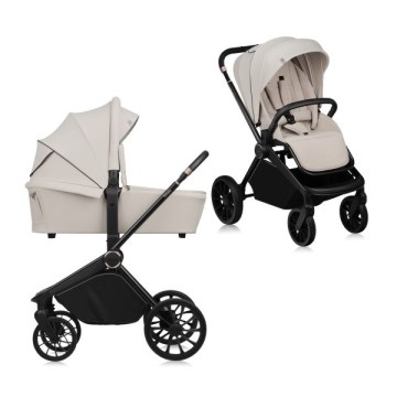 Lionelo - Combi-kinderwagen 2-in-1 MIKA PLUS Beige Sand