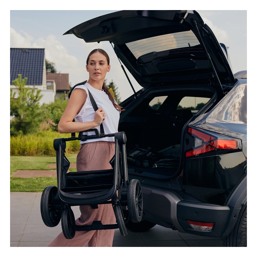 Lionelo - Combi-kinderwagen 2-in-1 MIKA PLUS Grijs Stone