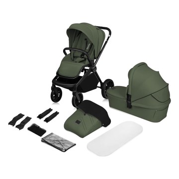 Lionelo - Combi-kinderwagen 2-in-1 MIKA PLUS Olijfgroen