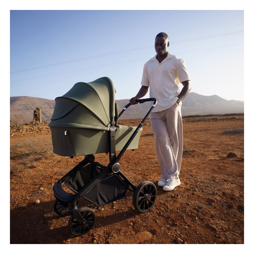 Lionelo - Combi-kinderwagen 2-in-1 MIKA PLUS Olijfgroen