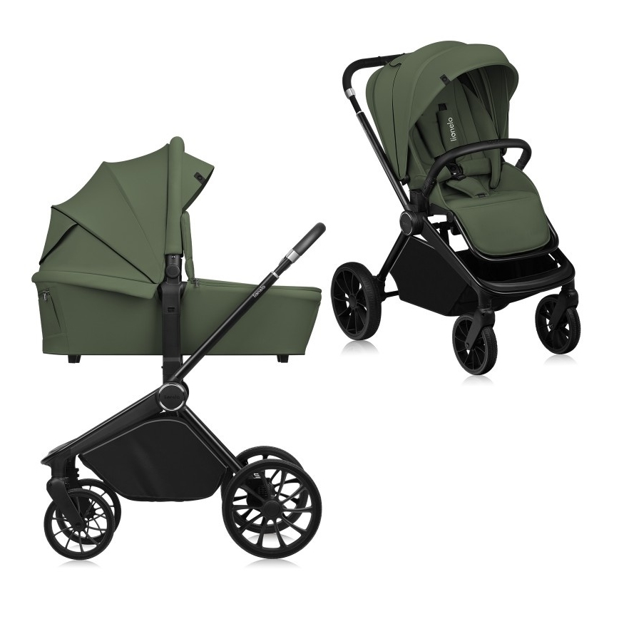 Lionelo - Combi-kinderwagen 2-in-1 MIKA PLUS Olijfgroen