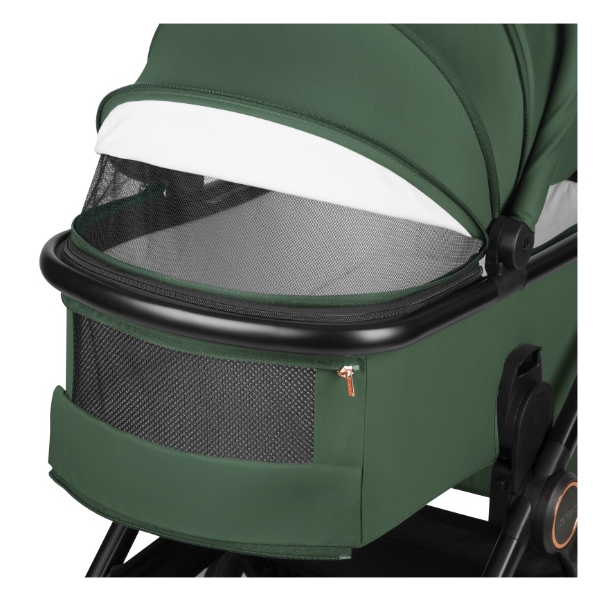 Lionelo - Combi-kinderwagen 3-in-1 LAYLA Groen Bos