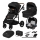 Lionelo - Combi-kinderwagen 3-in-1 MARI TOUR Black Onyx
