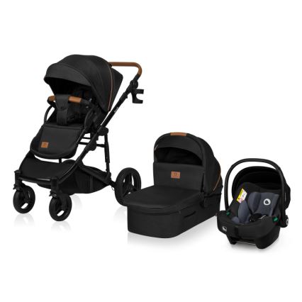 Lionelo - Combi-kinderwagen 3-in-1 MARI TOUR Black Onyx