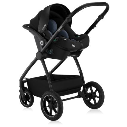 Lionelo - Combi-kinderwagen 3-in-1 MERIL Black Onyx