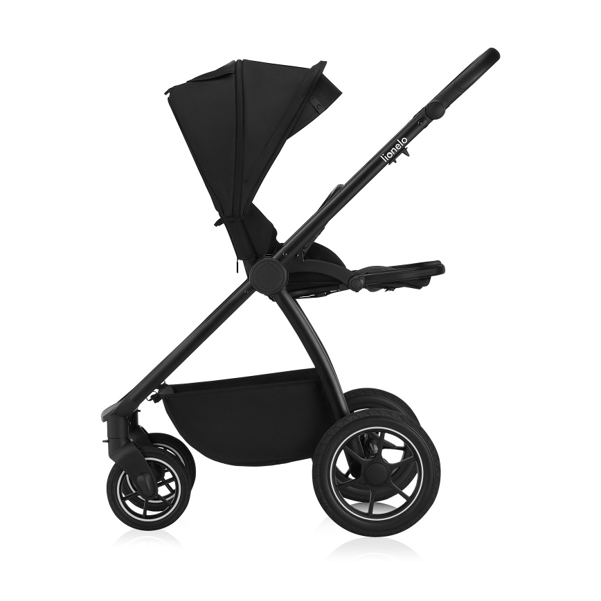 Lionelo - Combi-kinderwagen 3-in-1 MERIL Black Onyx
