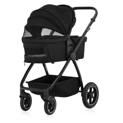 Lionelo - Combi-kinderwagen 3-in-1 MERIL Black Onyx