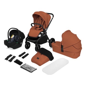Lionelo - Combikinderwagen 3-in-1 MIKA PLUS Roestbruin