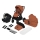 Lionelo - Combikinderwagen 3-in-1 MIKA PLUS Roestbruin