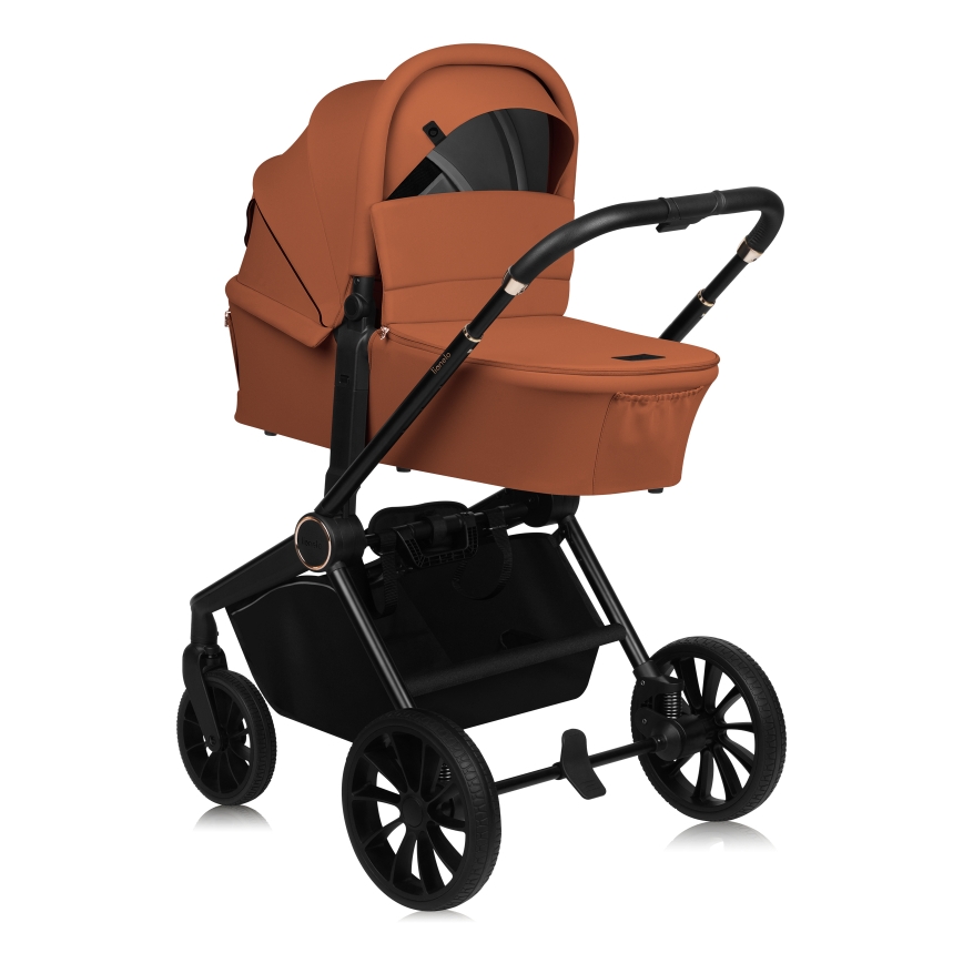 Lionelo - Combikinderwagen 3-in-1 MIKA PLUS Roestbruin